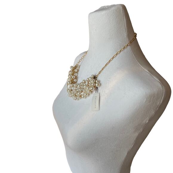 Talbots Pearl Cluster Necklace - Picture 10 of 16